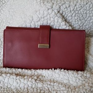 Red Shaper Image Leather Jewelry Travel Case